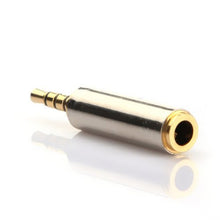 Carica l&#39;immagine nel visualizzatore di Gallery, (2 Pack) Gold Plated 2.5mm Male to 3.5mm Oro 2.5 mm maschio a Femmina