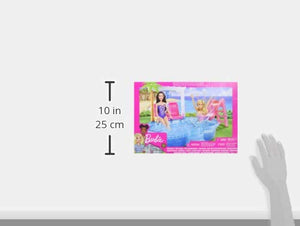 Barbie Glam Pool con Accessori, Multicolore, DGW22