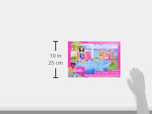 Barbie- Glam Pool con Accessori, Multicolore, DGW22 - Ilgrandebazar