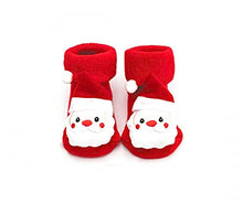 Carica l&#39;immagine nel visualizzatore di Gallery, Calze Natalizie Neonato, Calzini Antiscivolo Bambino/Bambina, Unisex, 0-12 Mesi (Babbo Natale)