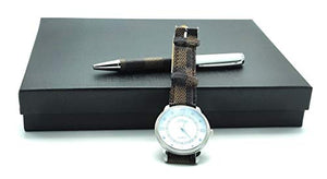 Cofanetto regalo uomo orologio penna portafoglio e cintura set laurea - Ilgrandebazar