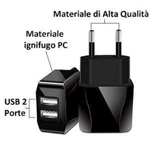 Carica l&#39;immagine nel visualizzatore di Gallery, IceFrog Caricatore USB，Caricatore USB C da Muro a 2 Porte, 5V 2.1A,2 Pack... - Ilgrandebazar
