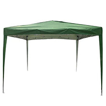 Carica l'immagine nel visualizzatore di Gallery, BAKAJI Gazebo 3 x 3 metri Pieghevole Tessuto Poliestere Impermeabile Struttura in Metallo Richiudibile a Fisarmonica Tendone Portatile Fiera Mercato Giardino Esterno + Sacca per Trasporto (Verde)