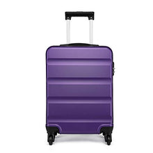 Carica l'immagine nel visualizzatore di Gallery, Kono Trolley Rigido in ABS bagaglio a mano 55x38x20 cm Valigia rigida Porpora