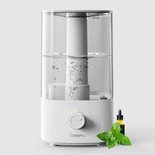 Carica l'immagine nel visualizzatore di Gallery, CONOPU Umidificatore Ambiente, 4L Umidificatore Ultrasuoni a Nebbia Fredda, 300ml/h Umidificatore ad Ultrasuoni e Diffusore Silenzioso per Bambini, Bianco