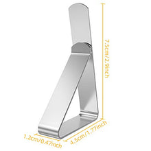 Carica l'immagine nel visualizzatore di Gallery, LOVEXIU Tovaglia Clip in Acciaio, Fermatovaglia Acciaio Inossidabile, 4.5cm