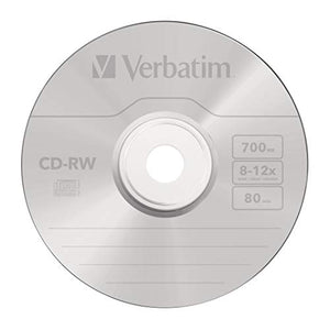 Verbatim CD-RW 12x 80 Min 700MB, Confezione da 10 pezzi