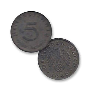 IMPACTO COLECCIONABLES Seconda Guerra Mondiale - 6 Monete Naziste del Terzo... - Ilgrandebazar