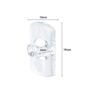 Command 17026CLR 20 Ganci Adesivi a Clip e 24 Strisce Biadesive, Trasparente