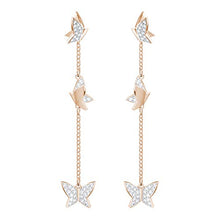 Carica l&#39;immagine nel visualizzatore di Gallery, Swarovski Orecchini Lilia, Cristallo Bianco, Placcati Nella Tonalità Oro... - Ilgrandebazar