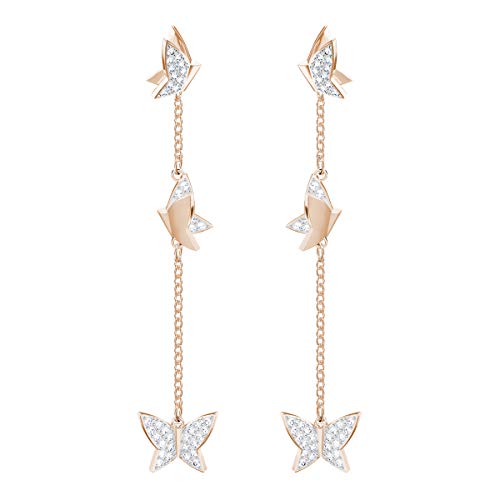 Swarovski Orecchini Lilia, Cristallo Bianco, Placcati Nella Tonalità Oro... - Ilgrandebazar
