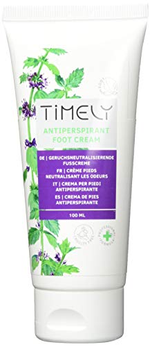 Timely, crema piedi rinfrescante antiperspirante, 100 ml - Ilgrandebazar