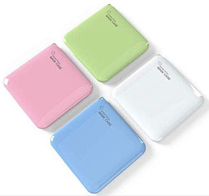 LEOROF Porta Mascherina Custodia Pieghevole in Plastica Rigida Leggera Varie Colorazioni (off-White)