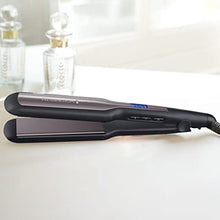 Carica l&#39;immagine nel visualizzatore di Gallery, Remington Piastra per capelli, Larga, ideale capelli lunghi e folti, blocco temperatura, Display digitale, 150-230°C, piastre oscillanti, Rivestimento in ceramica Ultra, S5525