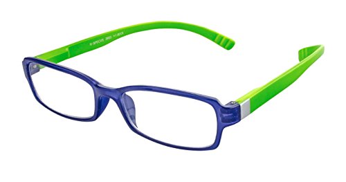 Edison & King Occhiali da Lettura con Stanghette +1,50 diottrie, blu-verde - Ilgrandebazar