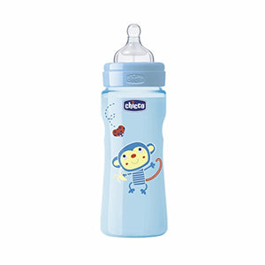 Chicco 00020635220000 Benessere Colorato Bambino Biberon, Silicone, Azzurro - Ilgrandebazar