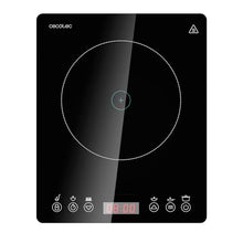 Carica l'immagine nel visualizzatore di Gallery, Cecotec Piastra di induzione portatile 1 Fuoco Full Magma Slim. 2000 W di potenza in 8 livelli, design in vetro ad alta resistenza, display touch, timer, facile pulizia