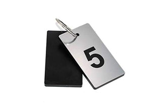 OriginDesigned - Portachiavi con Numeri da 1 a 5, rettangolari incisi in...