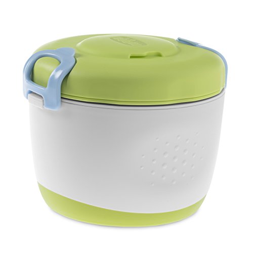 Chicco 00007659000000 Thermos PortaPappa System Easy Meal, 6m+, Verde –
