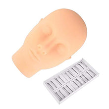 Carica l&#39;immagine nel visualizzatore di Gallery, Beauty7 Testa Silicone di Manichino + 10 Paia Ciglia Autoadesive