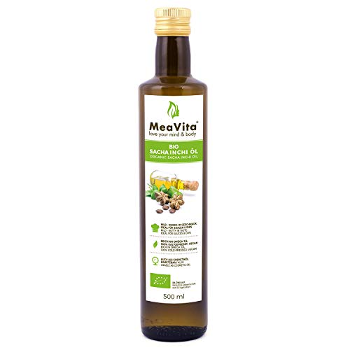 MeaVita Meavita Bio Sacha Inchi Oil, 100% Spremuto a Freddo e Puro, 1...