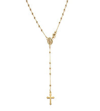 Carica l&#39;immagine nel visualizzatore di Gallery, Collana lunga rosario in Argento 925 dorato - Linea Italia gioielli Made in... - Ilgrandebazar