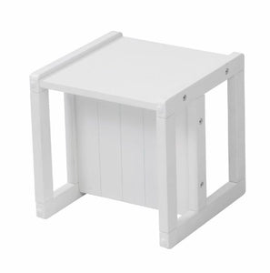 roba Sgabello per Bambini in Stile Country, Utilizzabile, Girandolo, Bianco - Ilgrandebazar
