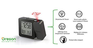 Oregon Scientific PROJI RM338P-BK - Orologio con proiezione e doppio allarme...