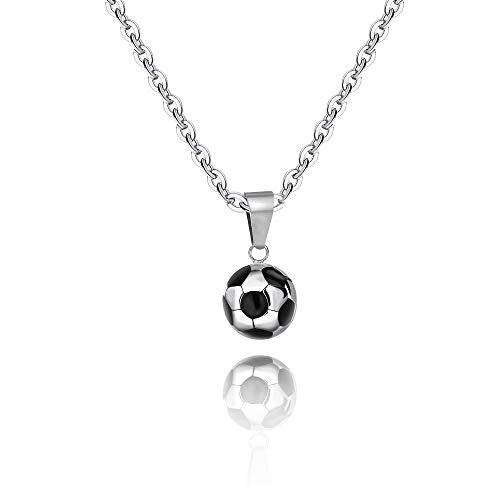 Ranikeer Collana da Donna Uomo con Pendenti Calcio, Regalo per Compleanno... - Ilgrandebazar