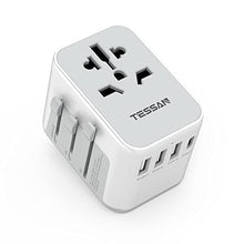 Carica l&#39;immagine nel visualizzatore di Gallery, TESSAN Adattatore Universale da Viaggio, Presa Universale da Viaggio con 3USB, 1USB C e 1 CA, Adattatore da Viaggio Italia Inghilterra Germania America Australia, Adattatore Viaggio
