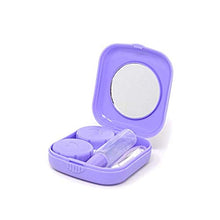 Carica l&#39;immagine nel visualizzatore di Gallery, Confezione da 4 mini custodia viaggio per lenti a contatto, blu, viola,... - Ilgrandebazar