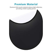 Carica l&#39;immagine nel visualizzatore di Gallery, Neewer 150x200cm Fondale Pieghevole Chroma Key in Bianco &amp; Nero 2-in-1 a...