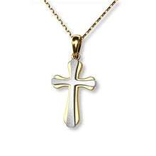 Carica l'immagine nel visualizzatore di Gallery, Collana con ciondolo a forma di croce in oro 333, catenina regolabile,... - Ilgrandebazar
