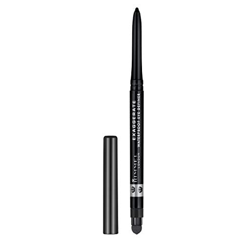 Rimmel Matita Occhi Automatica Exaggerate, Waterproof a Nero (Noir)