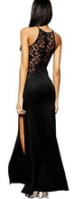 Carica l'immagine nel visualizzatore di Gallery, Angelwing da Donna Sottile Vestito con Aberturas Abito Maxi di S, A-nero - Ilgrandebazar