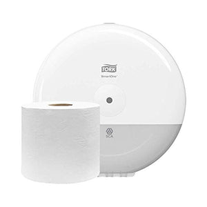 Tork Smartone 681000 Mini Distributori di Carta Igienica, Bianco - Ilgrandebazar