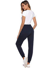 Carica l'immagine nel visualizzatore di Gallery, Sykooria Pantaloni Sportivi Casual da Donna Piede XL, Stile A - Blu Marino - Ilgrandebazar