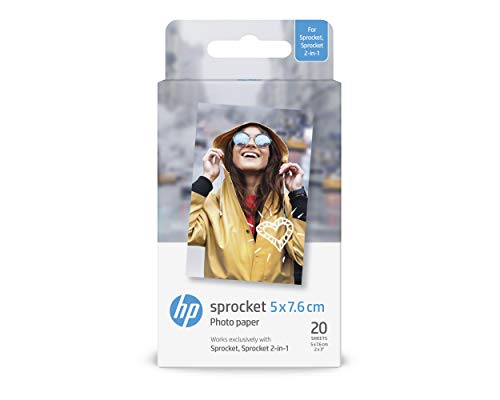 HP Zink W4Z13A, Carta fotografica Autoadesiva per Sprocket, non 20 Fogli