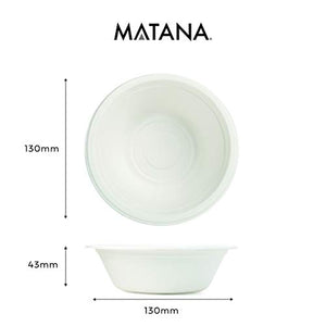 60 Ciotole di Carta Canna da Zucchero USA e Getta, 350ml - Monouso,... - Ilgrandebazar