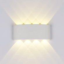 Carica l&#39;immagine nel visualizzatore di Gallery, Lampade da Parete Moderne,8W LED Applique Esterne interne in Bianco