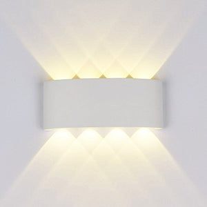 Lampade da Parete Moderne,8W LED Applique Esterne interne in Bianco