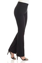 Carica l'immagine nel visualizzatore di Gallery, Rekucci Pantaloni Boot-Cut per Donna di Grande Conforto 48 Short, Nero