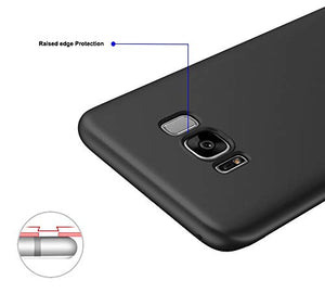 EIISSION Samsung Galaxy S8 (5.8") Custodia, Ultra Sottile Che Cade Nero - Ilgrandebazar