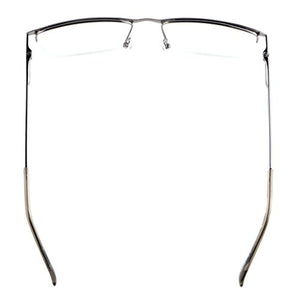 Eyekepper Mezza Montatura Cerniera a Molla Occhiali da +2.25, R1614-gunmetal - Ilgrandebazar