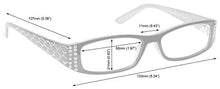 Carica l&#39;immagine nel visualizzatore di Gallery, UV Reader Rosa Nero Occhiali Da Lettura Stile Designer Potenza ottica +2,50 - Ilgrandebazar