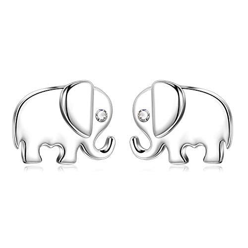 Orecchini di Elefante in Argento Sterling 925 Gioielli per Donne Ragazze