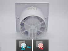Carica l'immagine nel visualizzatore di Gallery, Ventilatore universale con valvola antiritorno Ø 100 mm/10 cm per bagno e...