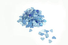 Carica l&#39;immagine nel visualizzatore di Gallery, Confetti - coriandoli a forma di cuore - 18 g - colore blu/azzurro (tagliati... - Ilgrandebazar