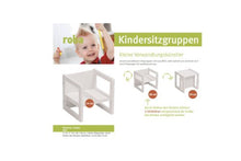 Carica l&#39;immagine nel visualizzatore di Gallery, roba Sgabello per Bambini in Stile Country, Utilizzabile, Girandolo, Bianco - Ilgrandebazar