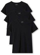 Carica l'immagine nel visualizzatore di Gallery, Berydale T-shirt donna con scollo a V, confezione da 3 in M, Nero (Schwarz) - Ilgrandebazar